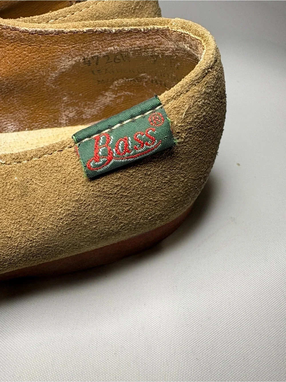 G.H.‎ Bass & Co. 'Dirty Bucks' Suede Oxford Shoes Tan/Beige Exeter Mens Size 7